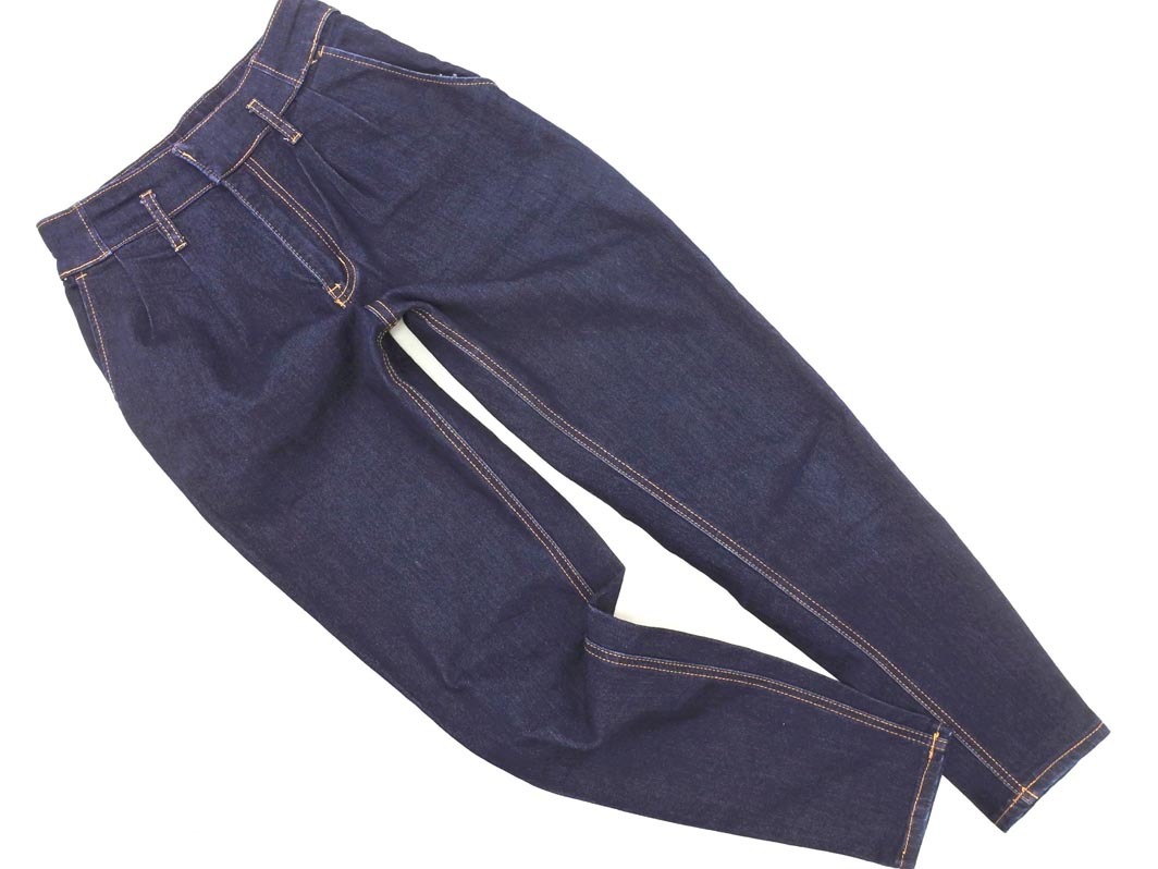 SPIRALGIRL スパイラルガール ストレッチ タック デニムパンツ size2/インディゴ ■■ ☆ fec0 レディース_画像1