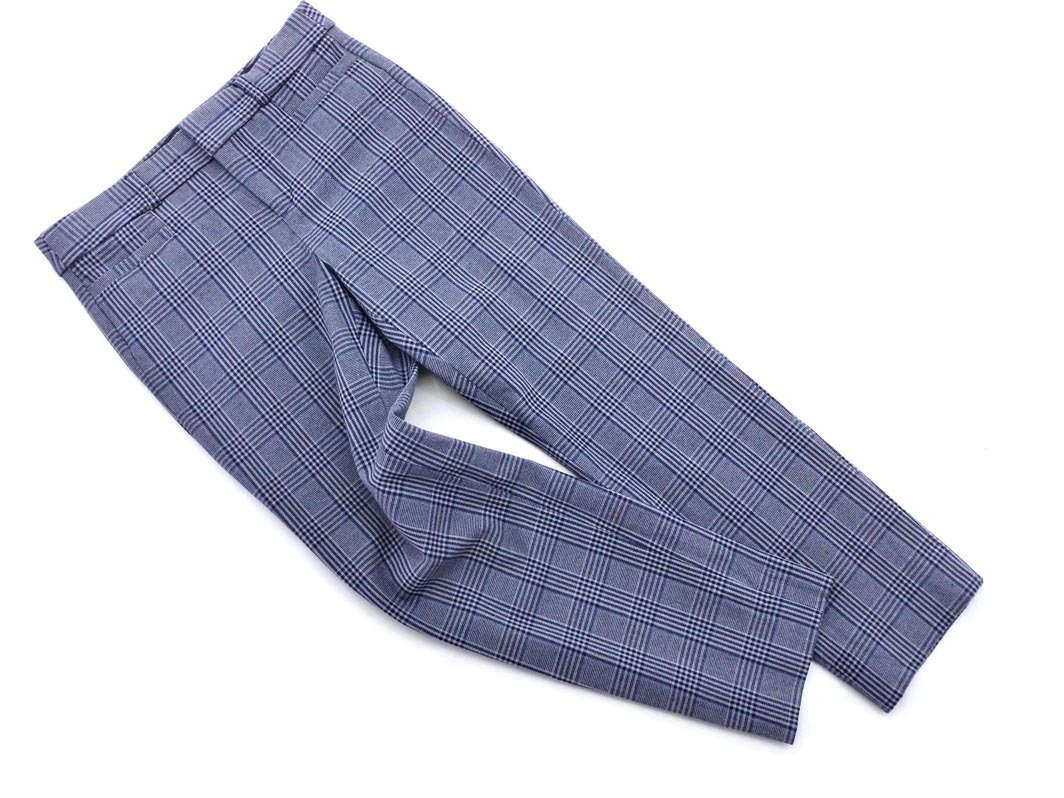 BANANA REPUBLIC バナナリパブリック グレンチェック テーパード パンツ size00/グレー ■■ ☆ fec0 レディース