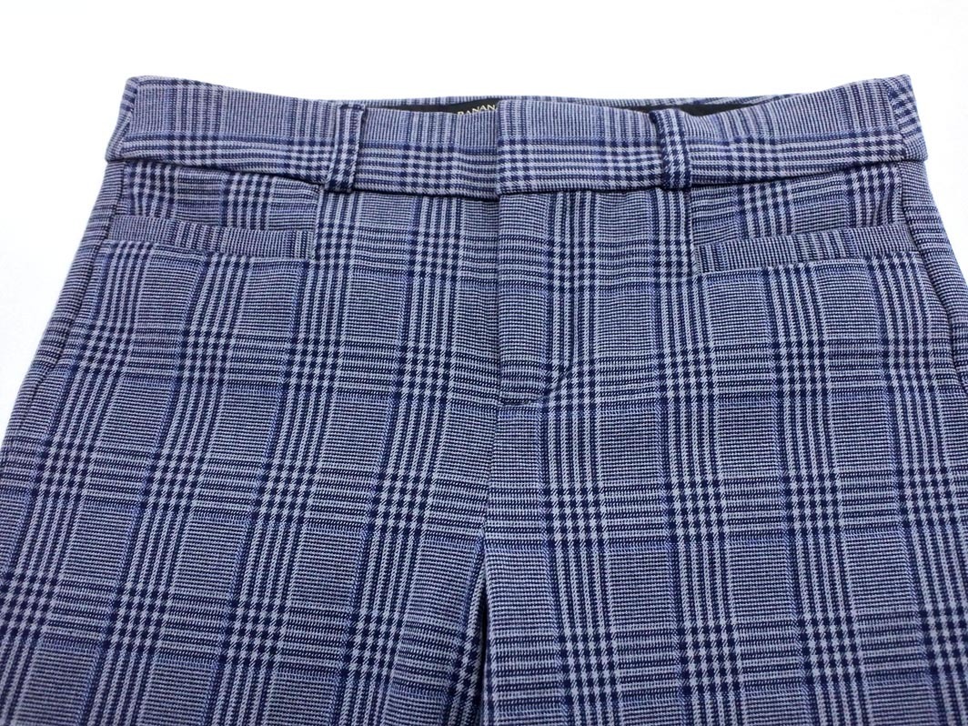 BANANA REPUBLIC バナナリパブリック グレンチェック テーパード パンツ size00/グレー ■■ ☆ fec0 レディース