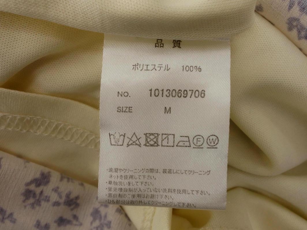 MAJESTIC LEGON マジェスティックレゴン フリル 総柄 ワンピース sizeM/アイボリー ■◆ ☆ fec0 レディース_画像6
