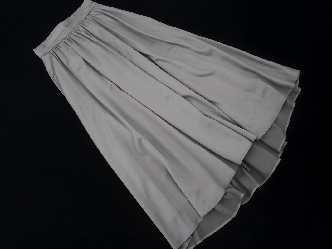 NATURAL BEAUTY BASIC ナチュラルビューティーベーシック ロング スカート sizeS/グレー ■■ ☆ fec1 レディース