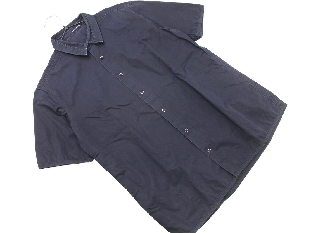 ネコポスOK TOMORROWLAND トゥモローランド シャツ sizeM/濃紺 ■◆ ☆ fec1 メンズ