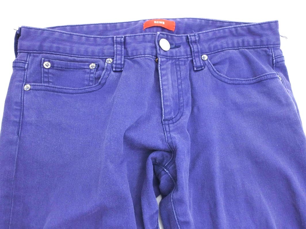 RCWB ロデオクラウンズワイドボール デニムパンツ size2/紫 ■■ ☆ fec3 レディース