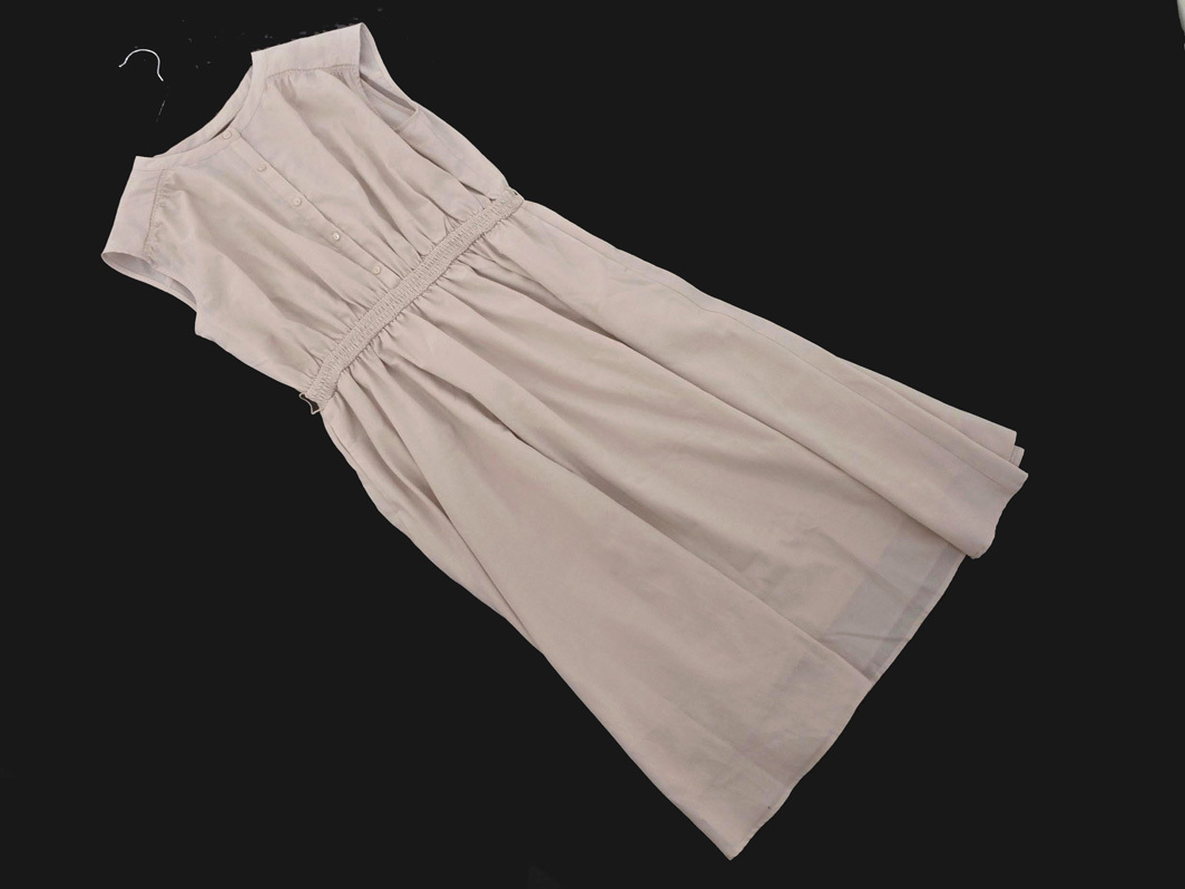 クチュールブローチ ワンピース size40/ベージュ ■◆ ☆ fec3 レディース