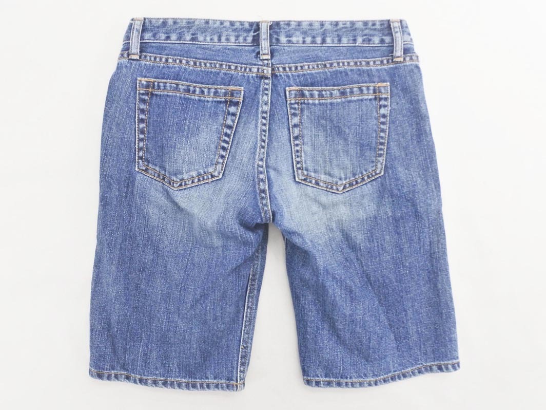 NATURAL BEAUTY BASIC ナチュラルビューティーベーシック ハーフ デニムパンツ sizeXS/青 ■◆ ☆ fec2 レディース