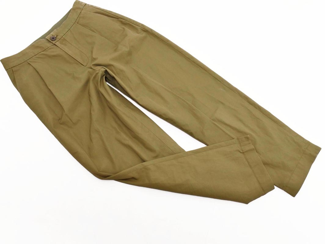 ROPE ロペ タック テーパード パンツ size36/カーキ ■■ ☆ fec2 レディース