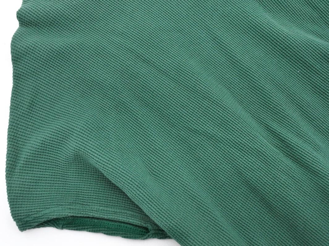 SHIPS シップス ワッフル フレンチスリーブ カットソー sizeM/緑 ■◆ ☆ fec6 レディース