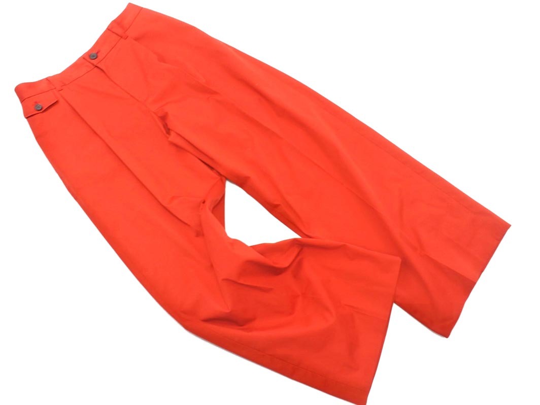 Droite lautreamont ドロワット ロートレアモン タック ワイド パンツ size2/赤 ■■ ☆ fec6 レディース