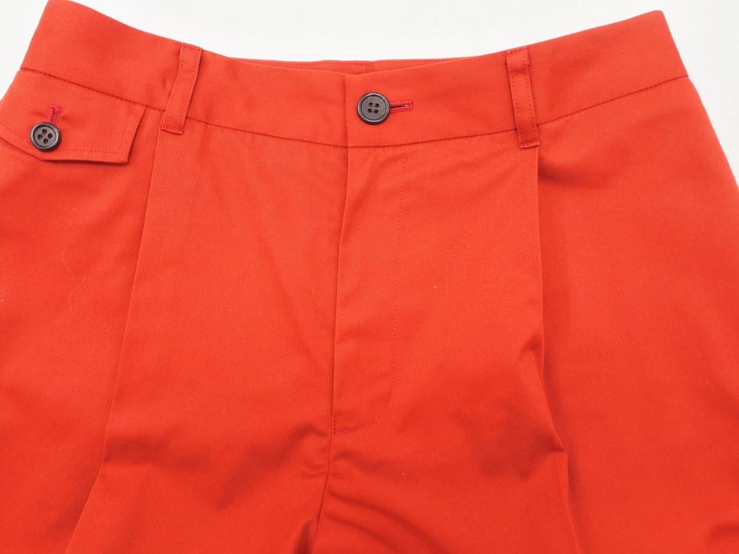 Droite lautreamont ドロワット ロートレアモン タック ワイド パンツ size2/赤 ■■ ☆ fec6 レディース