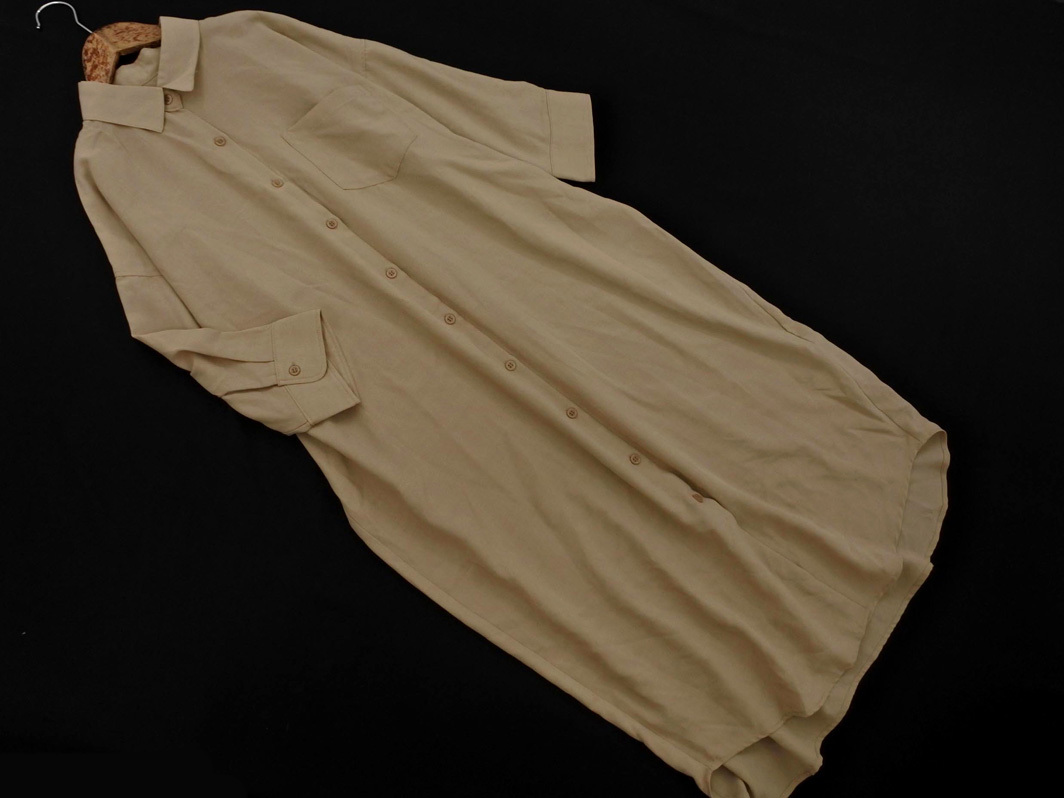 INGNI イング シャツ ワンピース sizeM/ベージュ ■◆ ☆ fec6 レディース