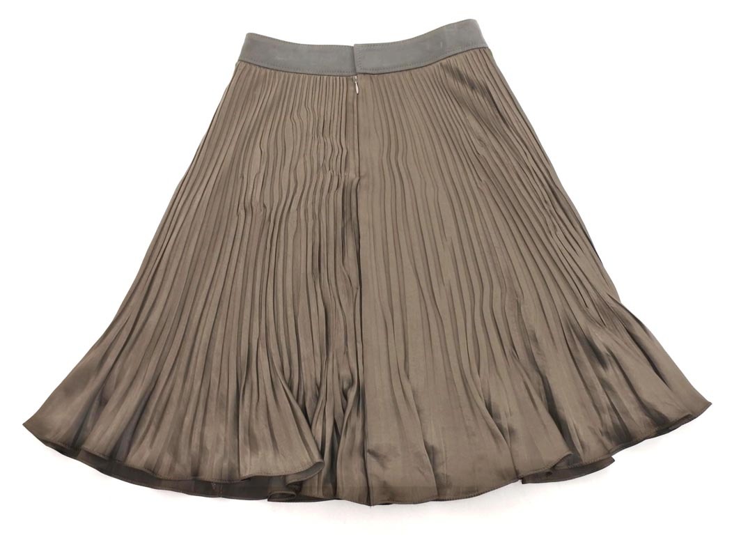 ANAYI アナイ プリーツ スカート size38/茶 ■■ ☆ fec6 レディース