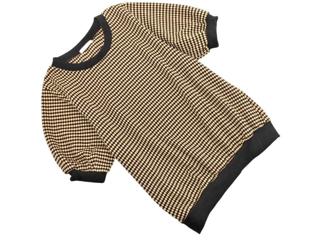 CLASSICAL ELF クラシカルエルフ 半袖 カットソー sizeS/黒ｘベージュ ■◆ ☆ fec6 レディース