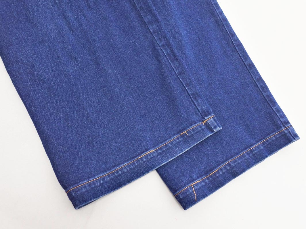 Heather ヘザー タック ワイド デニムパンツ sizeS/紺 ■■ ☆ fec6 レディース