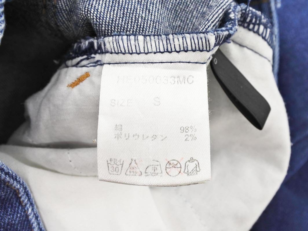 Heather ヘザー タック ワイド デニムパンツ sizeS/紺 ■■ ☆ fec6 レディース