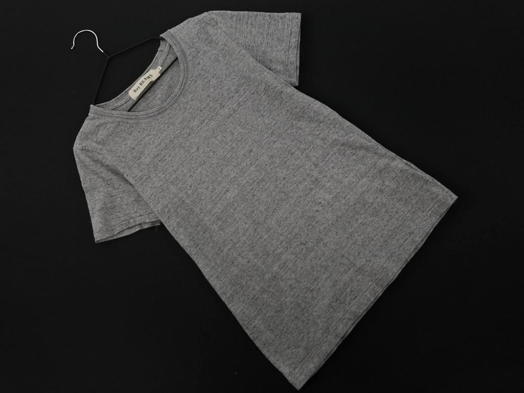 ネコポスOK Ray BEAMS レイビームス Uネック カットソー size0/グレー ■◆ ☆ fec7 レディース