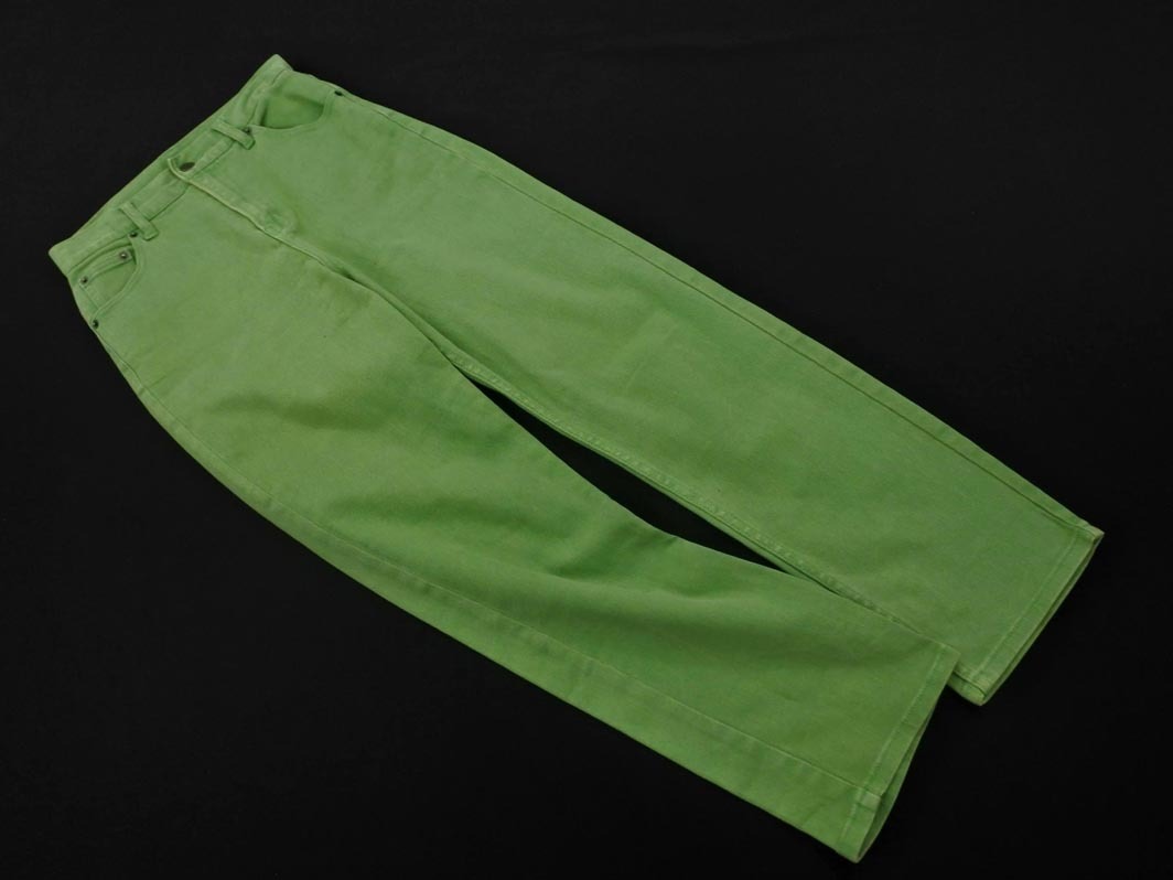 Heather ヘザー USED加工 カラー パンツ sizeM/緑 ■■ ☆ fec7 レディース
