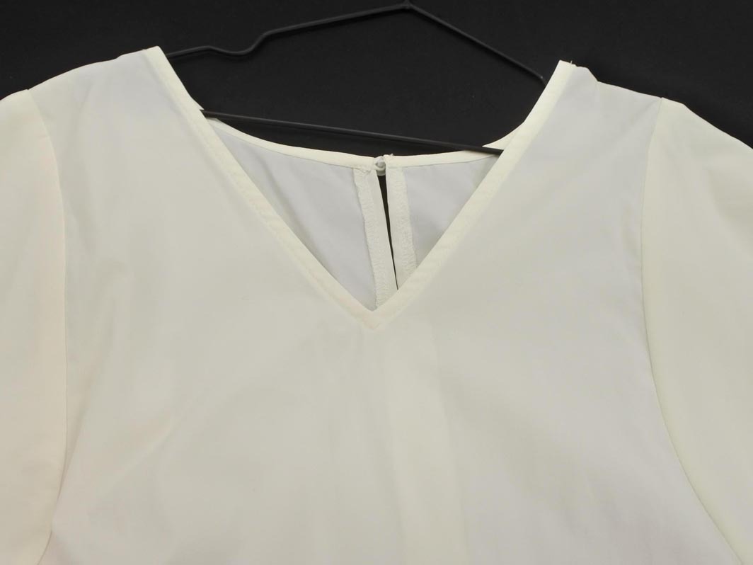 INGNI イング ギャザー ワンピース sizeM/オフホワイト ■◆ ☆ fec7 レディース_画像4