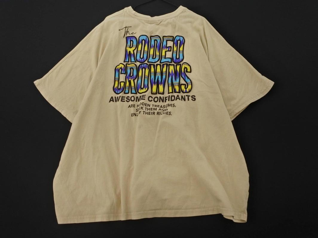 RODEO CROWNS ロデオクラウンズ ポケット Tシャツ sizeF/ベージュ ■◆ ☆ fec7 レディース_画像5