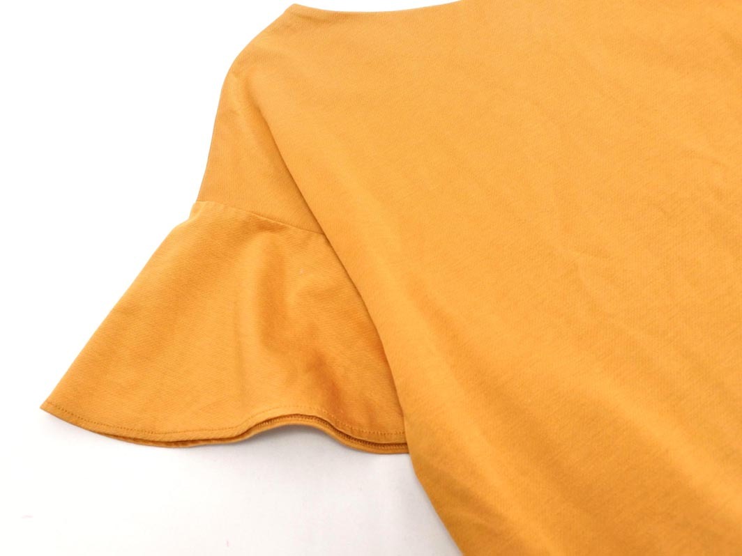 ネコポスOK ビューティ&ユース ユナイテッドアローズ Vネック フレアスリーブ カットソー マスタード ■◆ ☆ fec7 レディース_画像2