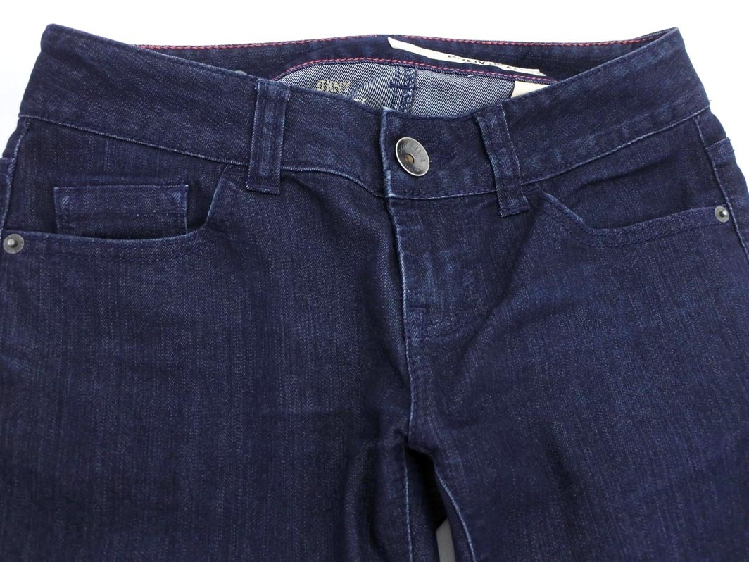 DKNY ダナキャランニューヨーク スキニー デニムパンツ size26R/インディゴ ■■ ☆ fec6 レディース