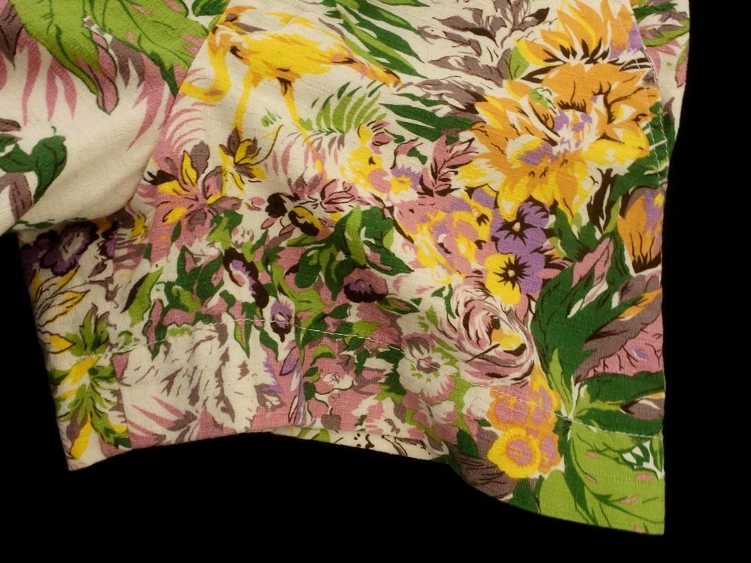MACPHEE マカフィー トゥモローランド 綿麻 花柄 ショート パンツ size36/アイボリー ■◆ ☆ fec8 レディース