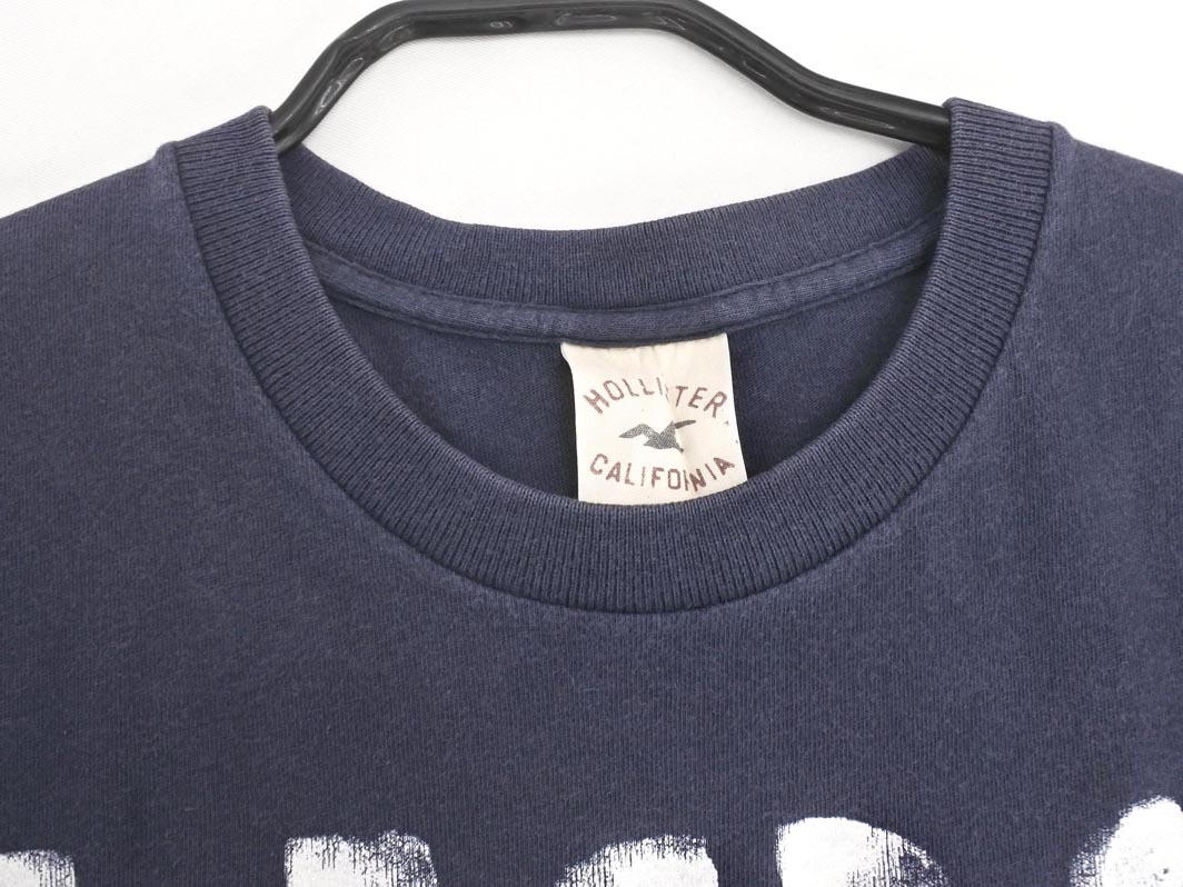  кошка pohs OK Hollister Hollister принт футболка sizeS/ темно синий #* * fec8 мужской 