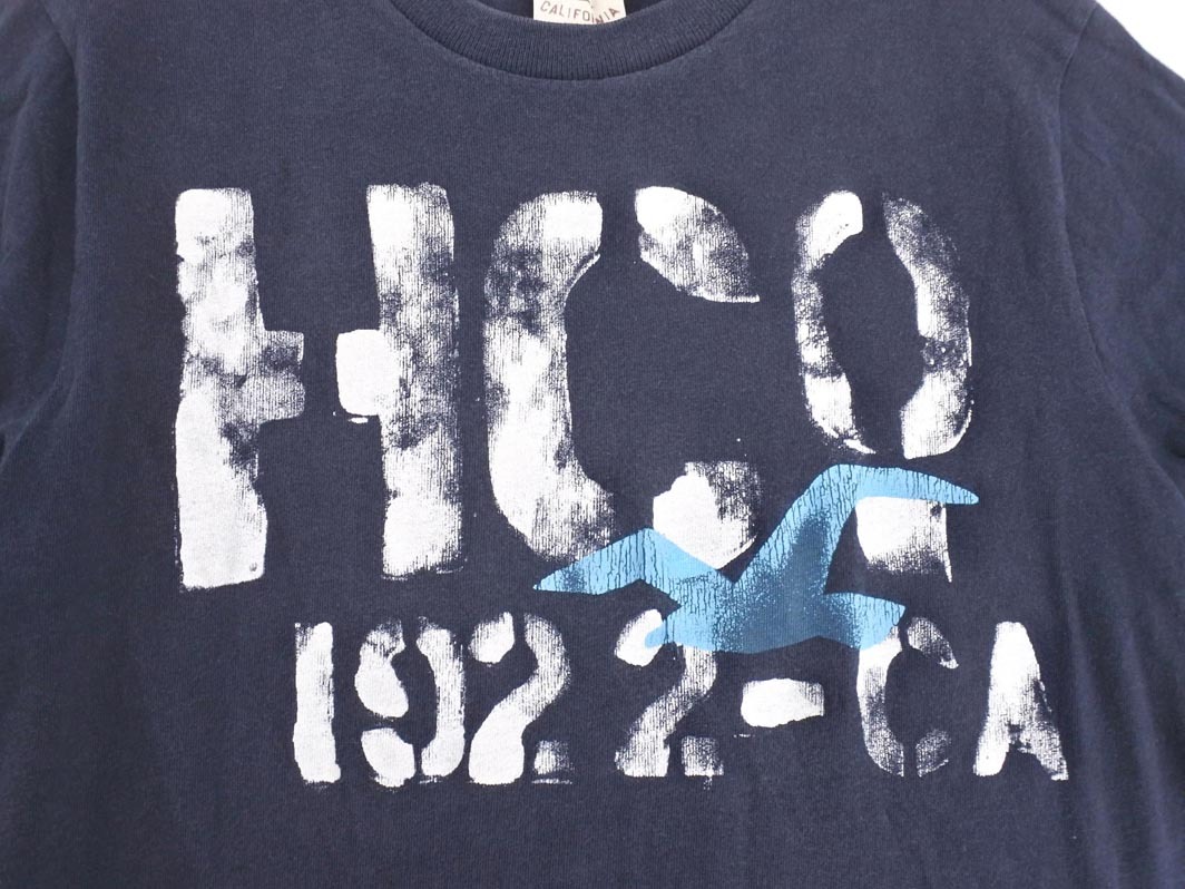  кошка pohs OK Hollister Hollister принт футболка sizeS/ темно синий #* * fec8 мужской 