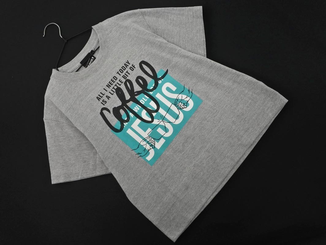 ネコポスOK BEAMS T ビームスT プリント カットソー sizeS/グレー ■◆ ☆ fec8 レディース