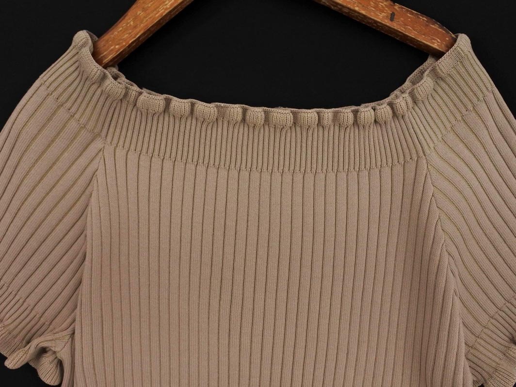  кошка pohs OK FREE*S MART свободный z mart ребра вязаный sizeF/ бежевый #* * fec8 женский 