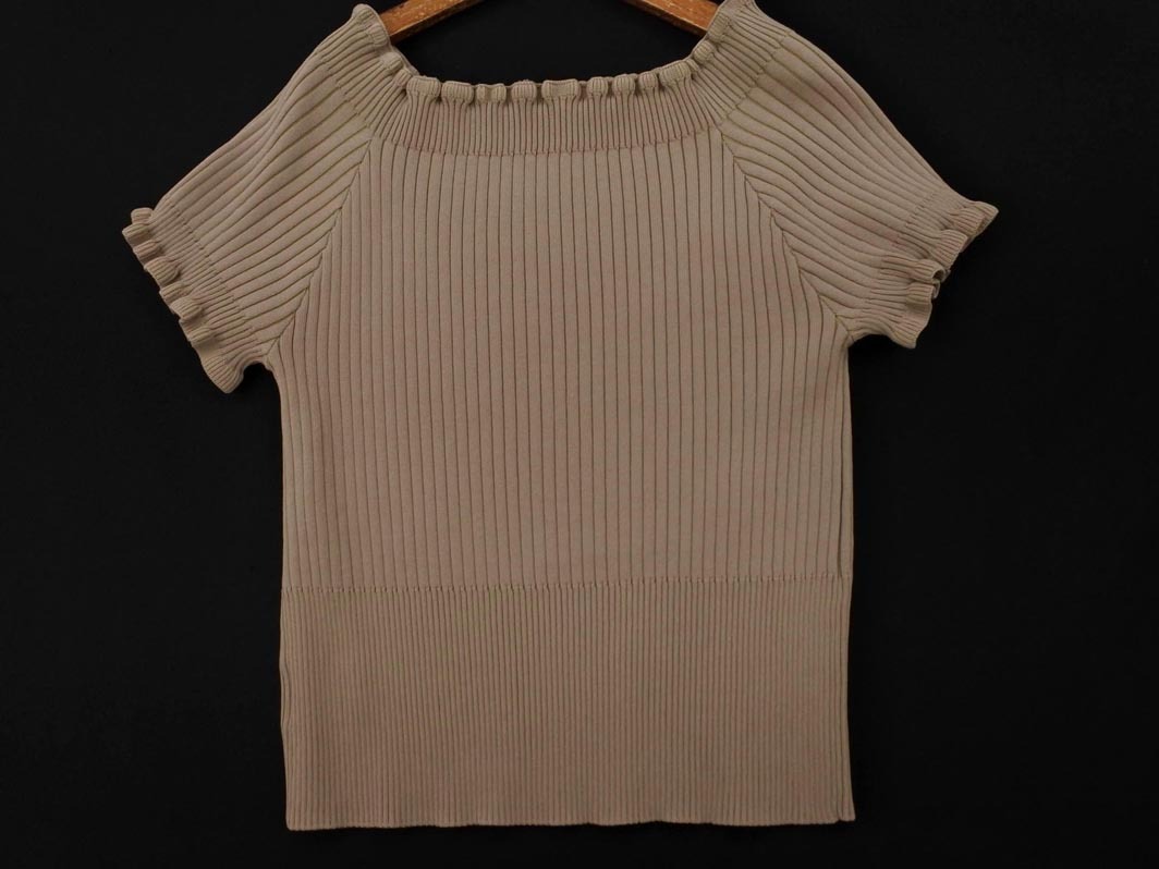  кошка pohs OK FREE*S MART свободный z mart ребра вязаный sizeF/ бежевый #* * fec8 женский 