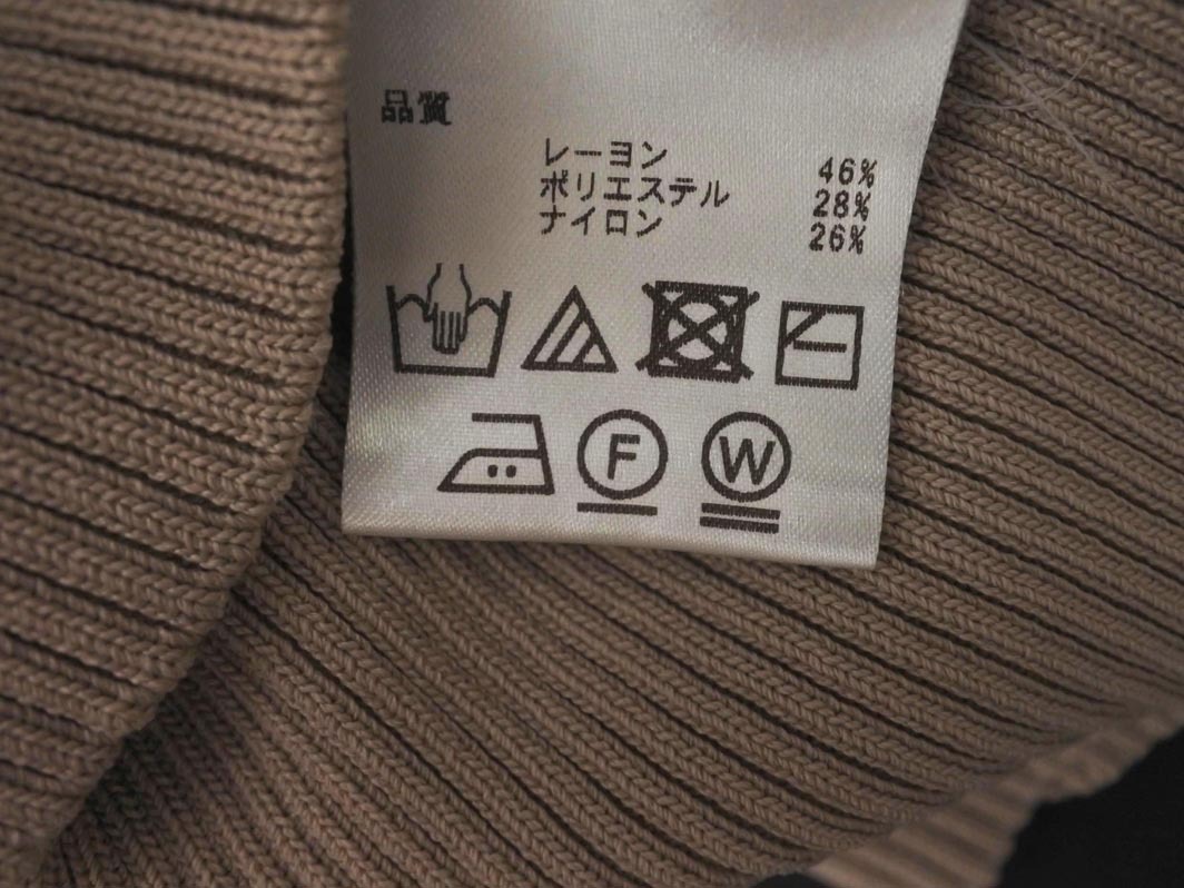  кошка pohs OK FREE*S MART свободный z mart ребра вязаный sizeF/ бежевый #* * fec8 женский 