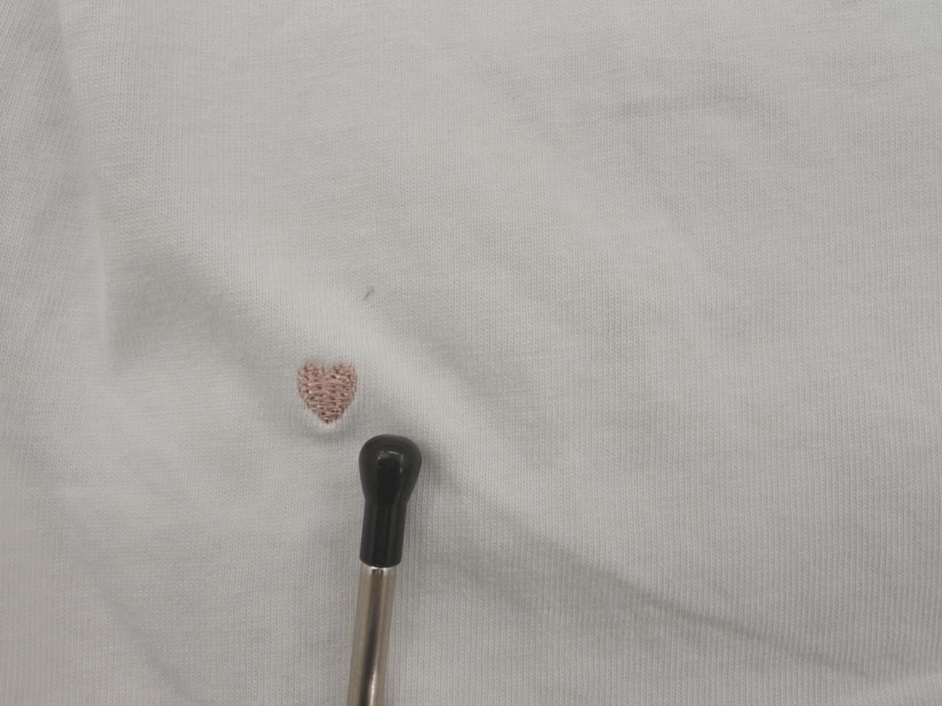 ネコポスOK one way ワンウェイ ハート 刺繍 カットソー sizeM/白 ■◆ ☆ fed0 レディース_画像7