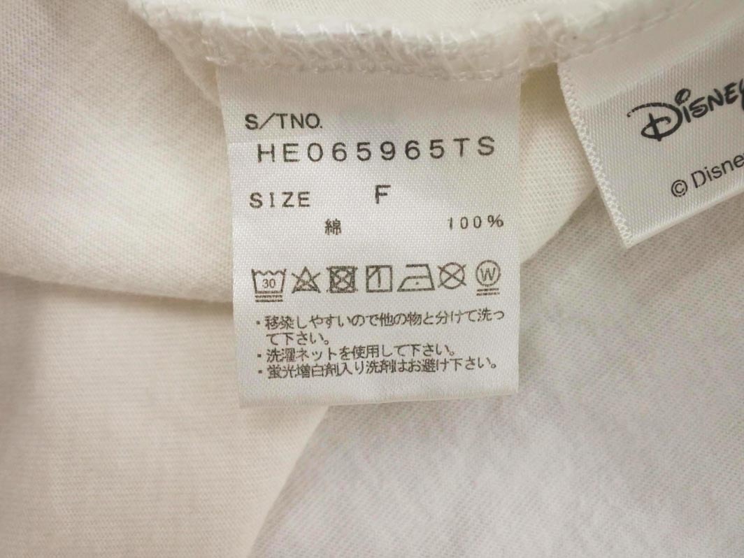 Heather ヘザー Disney アラジン プリント Tシャツ sizeF/白 ■◆ ☆ fed0 レディース_画像6
