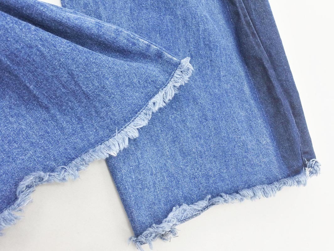 INGNI イング カットオフ ワイド デニムパンツ sizeM/紺 ■■ ☆ fed0 レディース