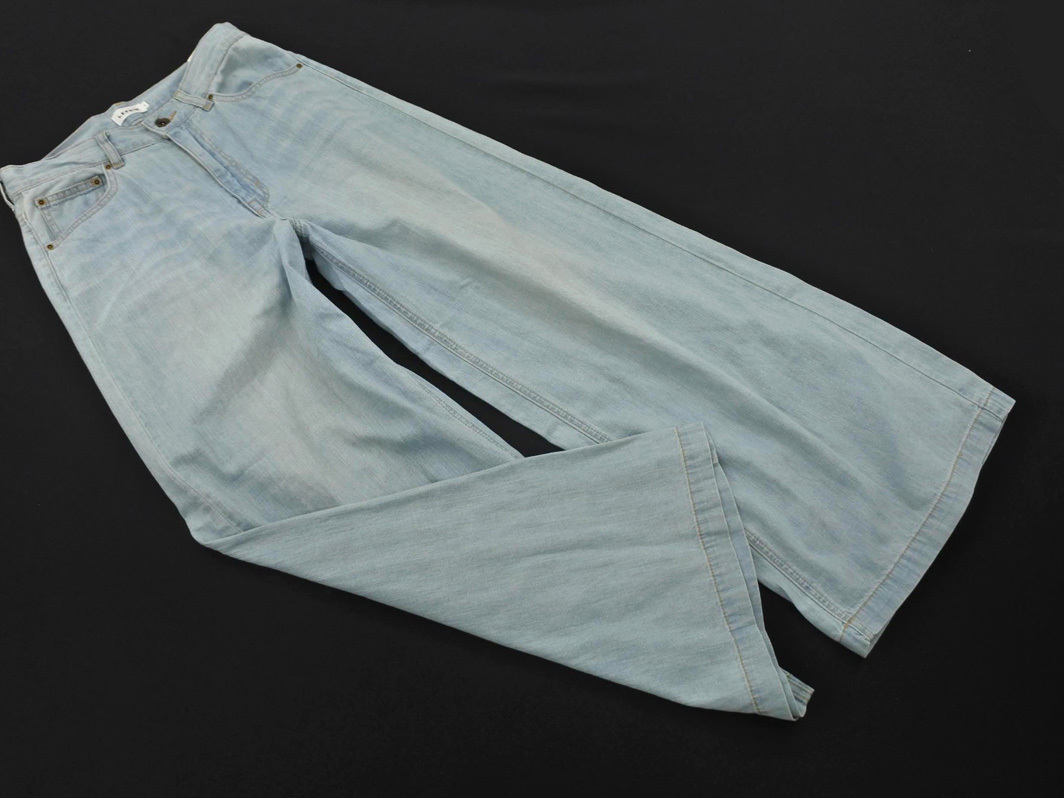 LEPSIM レプシィムローリーズファーム ワイド デニムパンツ sizeL/サックス ■■ ☆ fed0 レディース