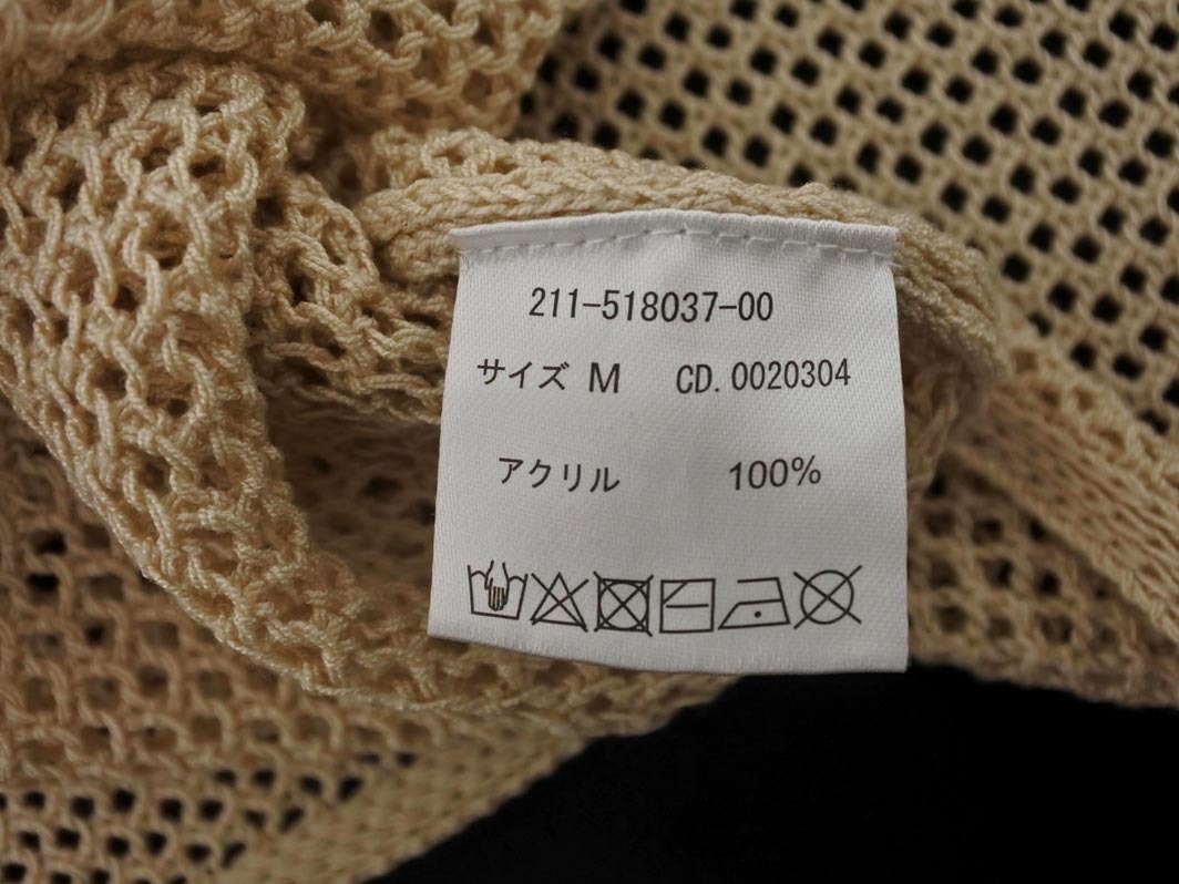 INGNI イング 透かし編み ノースリーブ ワンピース sizeM/ベージュ ■■ ☆ fec9 レディース_画像5
