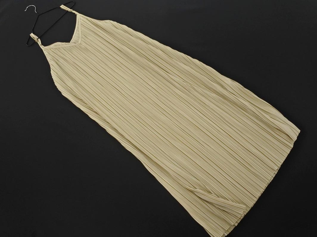 earth music&ecology アースミュージック＆エコロジー キャミソール ワンピース sizeF/ライトベージュ ■◆ ☆ fec9 レディース_画像1