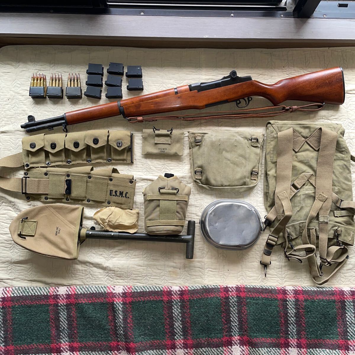 半額SALE★ WW2 米軍 装備 マルシンM1ガーランド6ミリ ガスブローバック トイガン