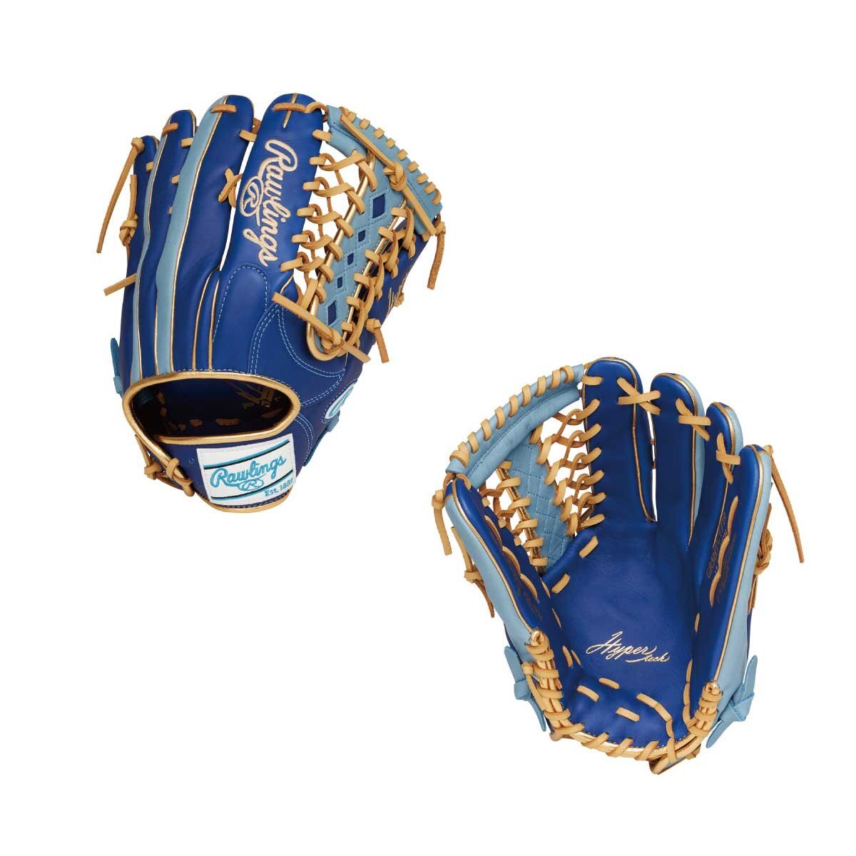 1681675-Rawlings/軟式グラブ ハイパーテックカラーズ Y719 外野 野球グローブ/LH