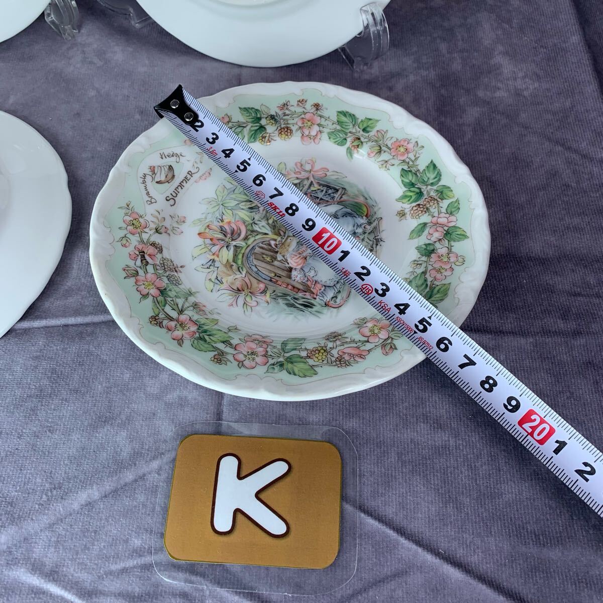 美品 ロイヤルドルトン Royal Doulton ブランブリーヘッジ プレート 四季 春夏秋冬 洋食器 セット 4枚 英國(guó) 絵本 
