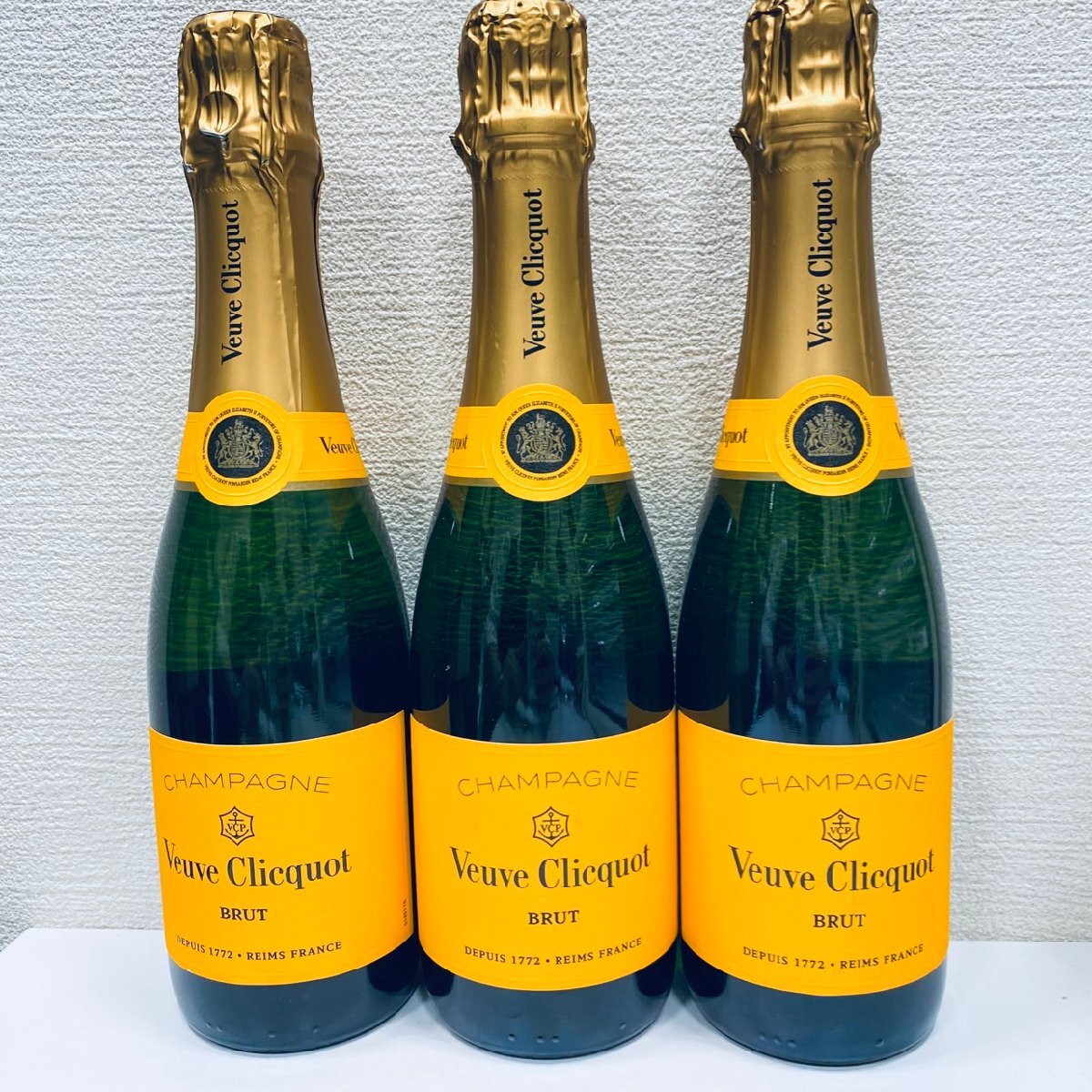 売れ筋新商品 Clicquot Veuve 古酒】 SYC4922】【未開栓 BRUT 375ml CHAMPAGNE ワイン