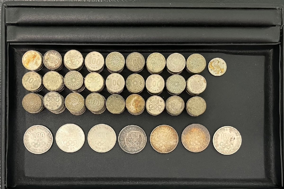 JBI4028a】 100円銀貨 271枚 1000円銀貨 7枚 大量 計278枚 額面 JBI4028a】 100円銀貨 271枚 1000円銀貨 7枚 大量 計278枚 額面
