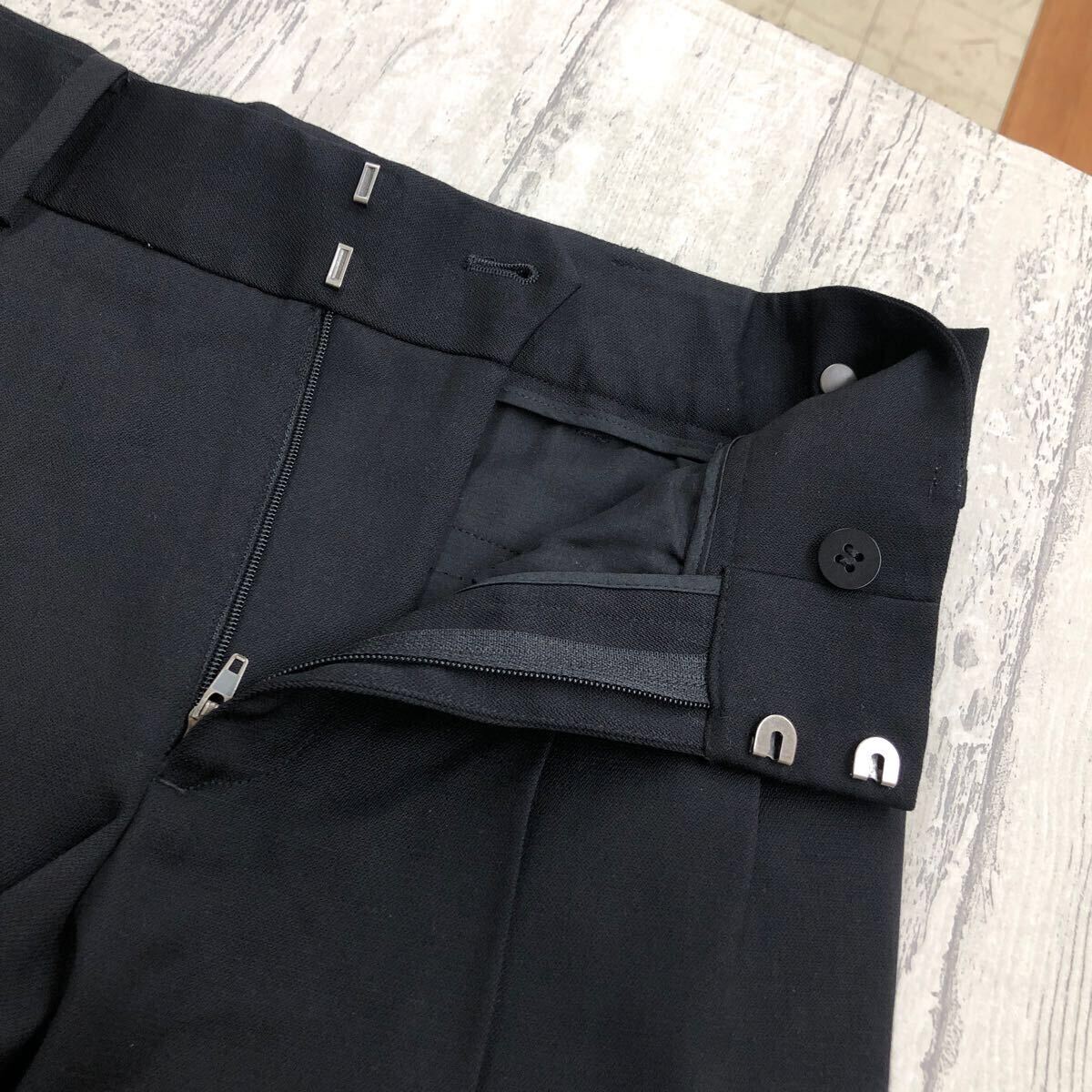 HELMUT LANG ヘルムートラング テーパードパンツ サイズ0 ウール 16-0306331 黒 レディース YF245