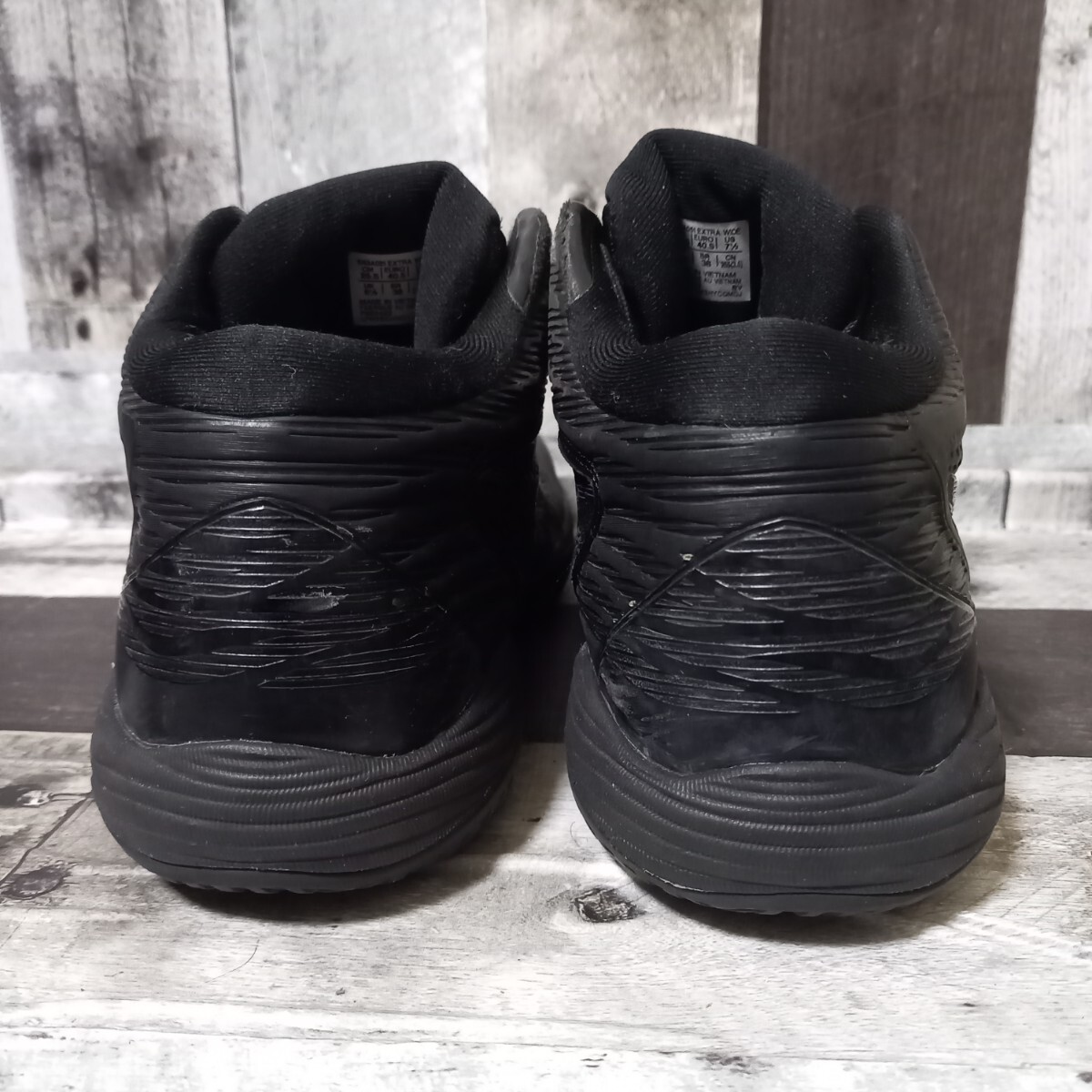 ASICS GELHOOP V14 EXTRA WIDE　アシックス　ゲルフープ　バスケットシューズ　25.5cm　バッシュ　ブラック