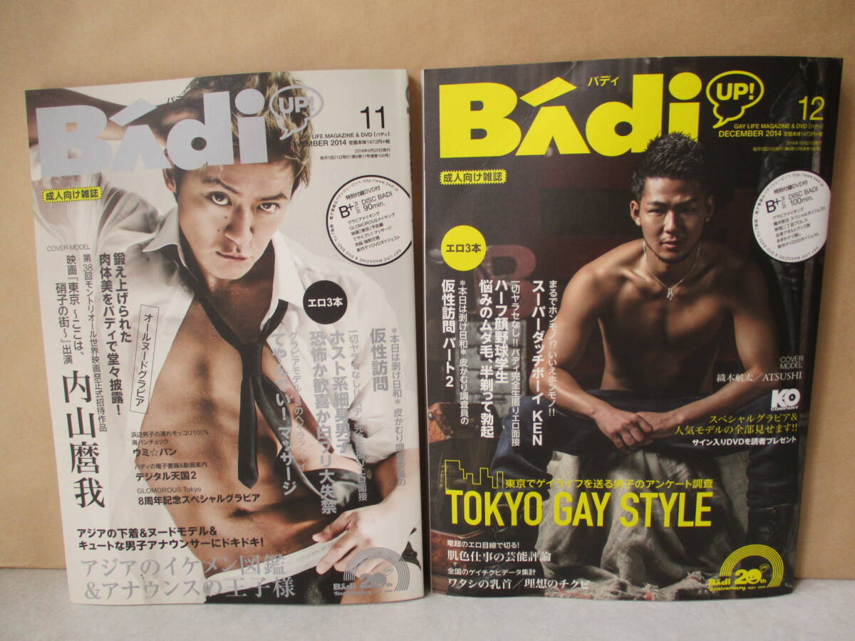 雑志【Badi バディ】2014年1?3?4?5?7～12月號(hào)/10冊（DVD未開封）