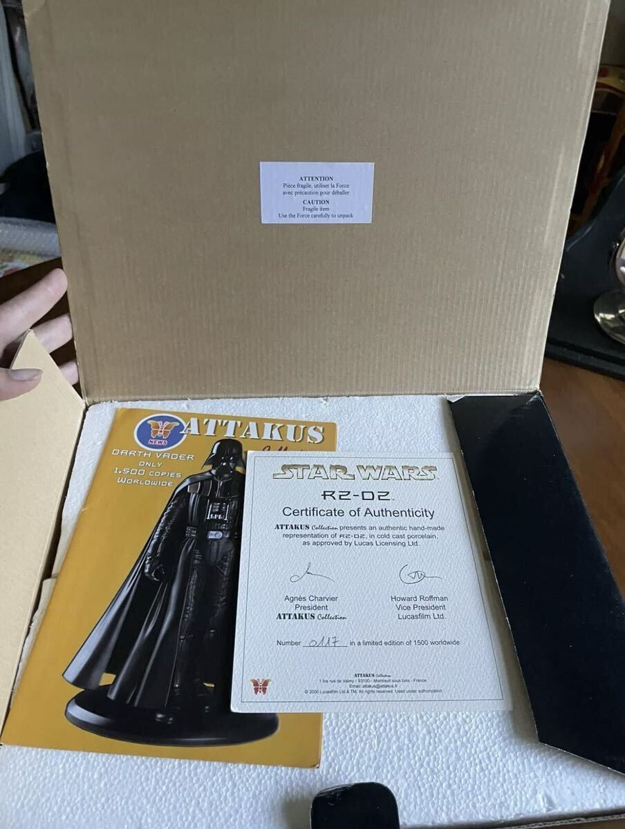 世界1500體限定！ATTAKUS アタカス スターウォーズ 『R2-D2』 スタチュー フィギュア 証明書付