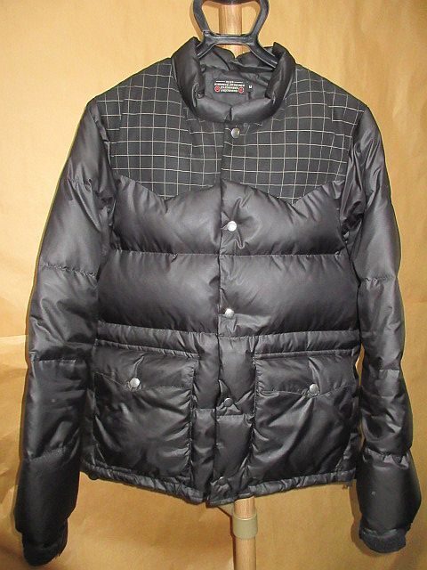 AFFA アンダーカバー　UNDERCOVER × AFFA　スパイダー　チェック　ダウン　ジャケット　黒　M