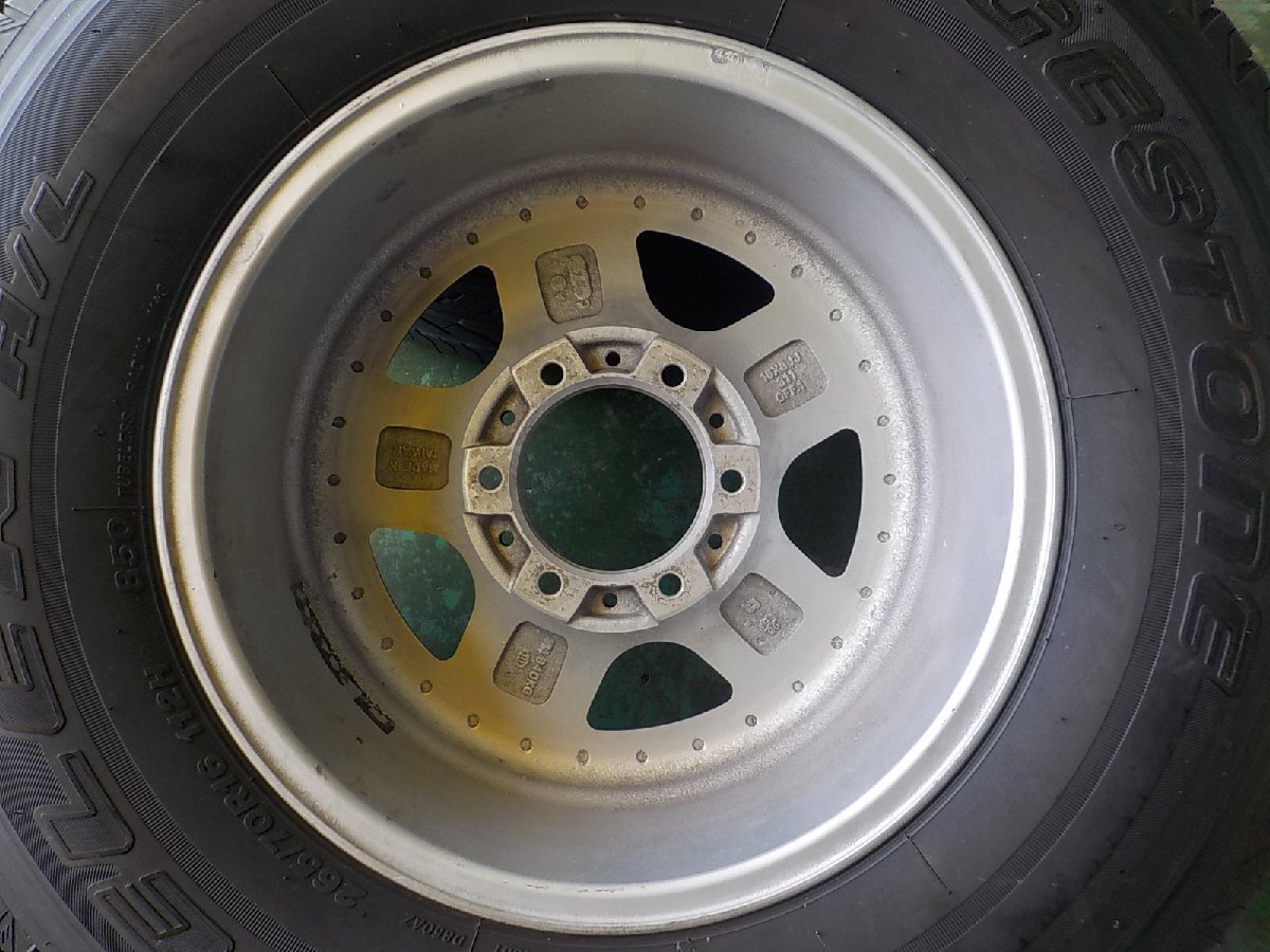 HS16948 ブリヂストン ４ＷＤ ランクルプラド ハイラックスサーフ 等 デューラー 265/70R16 付き ８Ｊ +１ PCD139.7