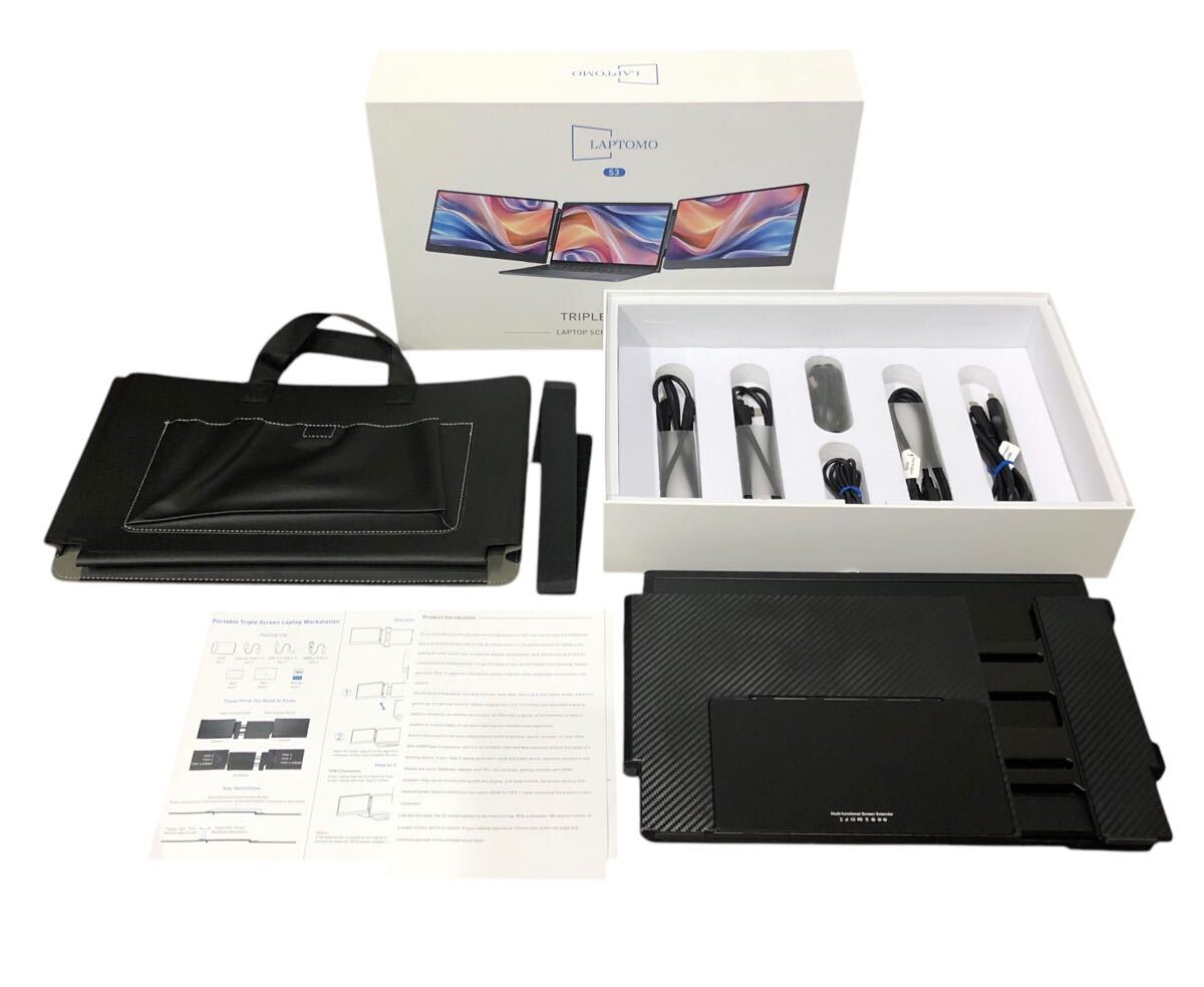 Laptomo S3 ノートパソコン デュアルモニタートリプルスクリーン 14インチ FHD 1080P