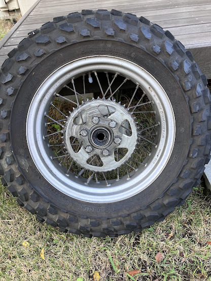  Yamaha TW200 задний колесо * барабанный тормоз приложен нет 